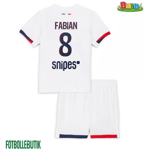 Paris Saint-Germain Fabian Ruiz #8 Bortaställ Barn 2025-26 Kortärmad (+ Korta byxor)
